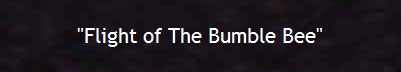 "Flight of The Bumble Bee"